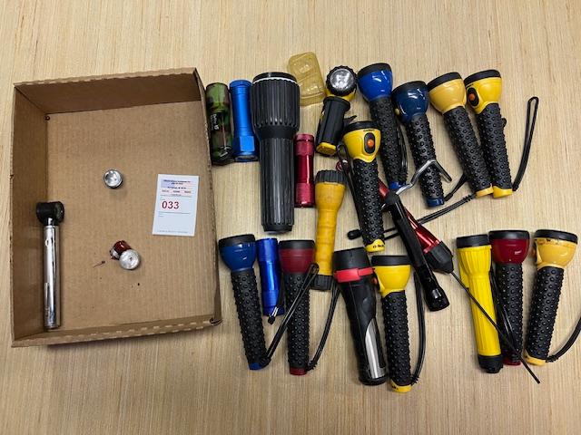 (20) flashlights and parts