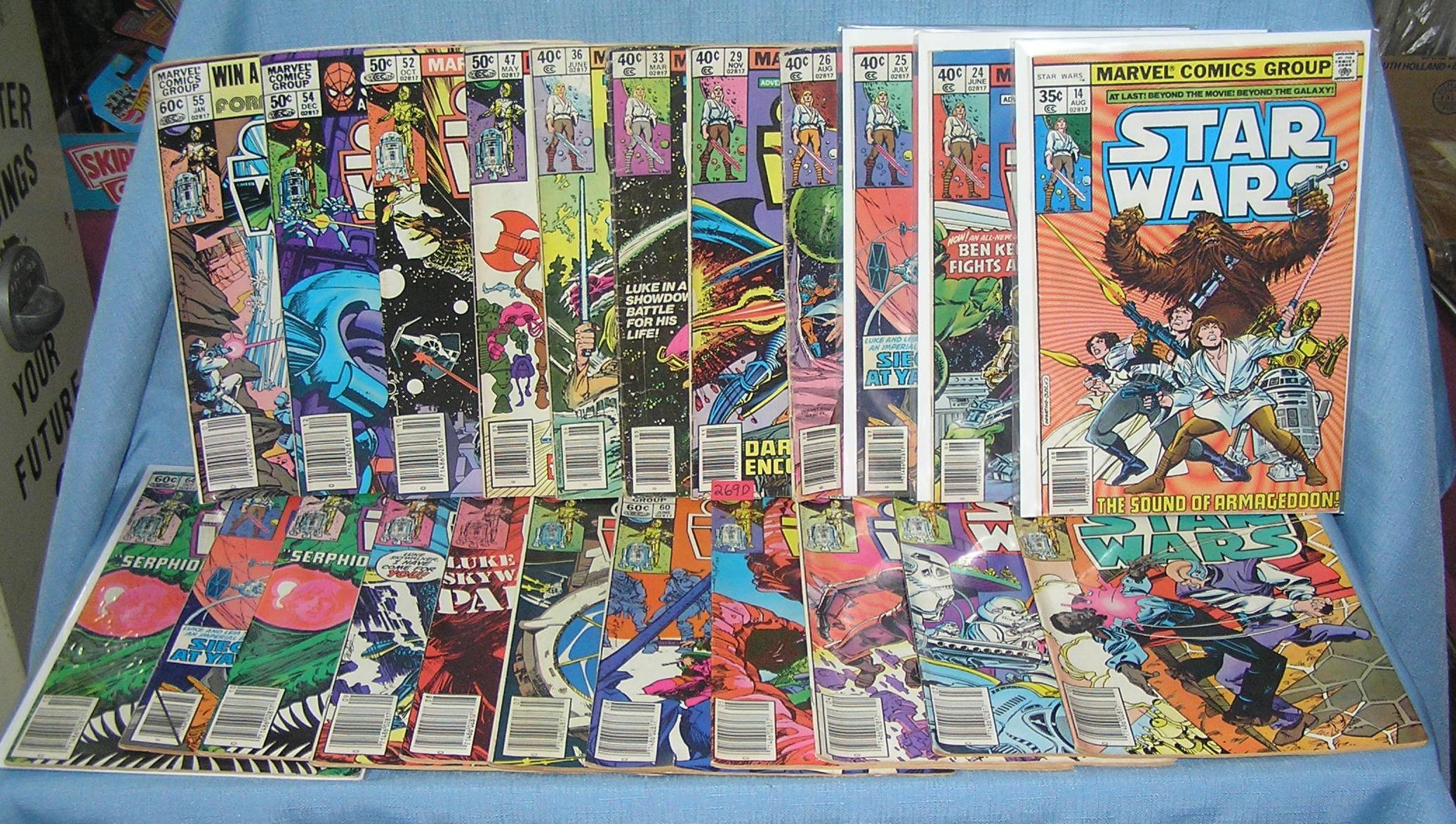 Large group of early Star Wars comic books