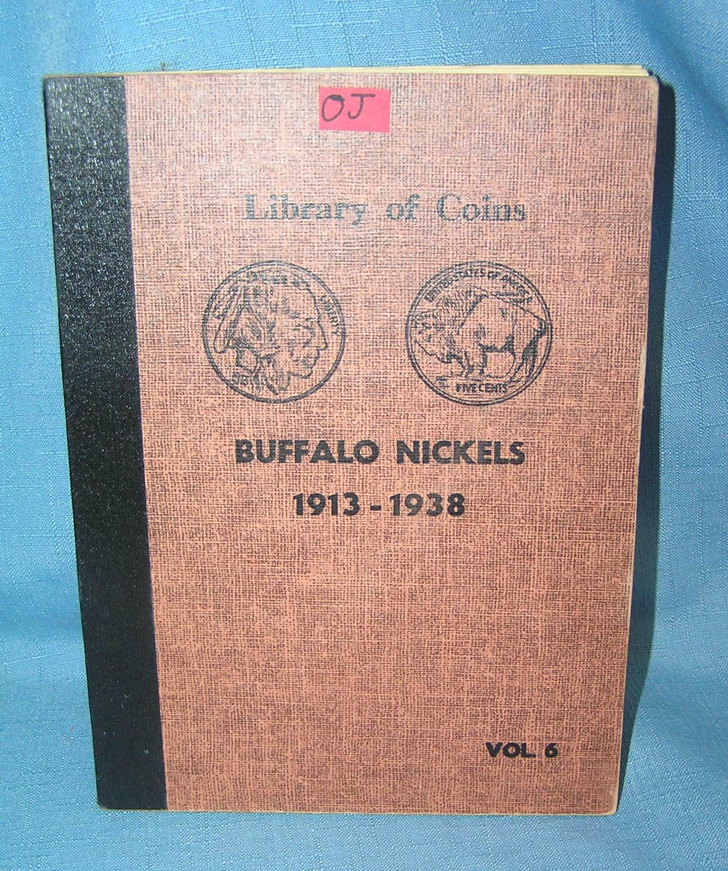 Collection of 17 Buffalo nickels in collector's book