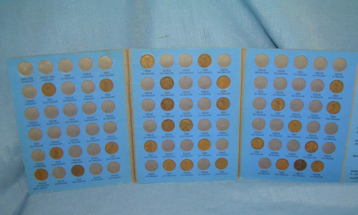 Group of Lincoln wheat back pennies