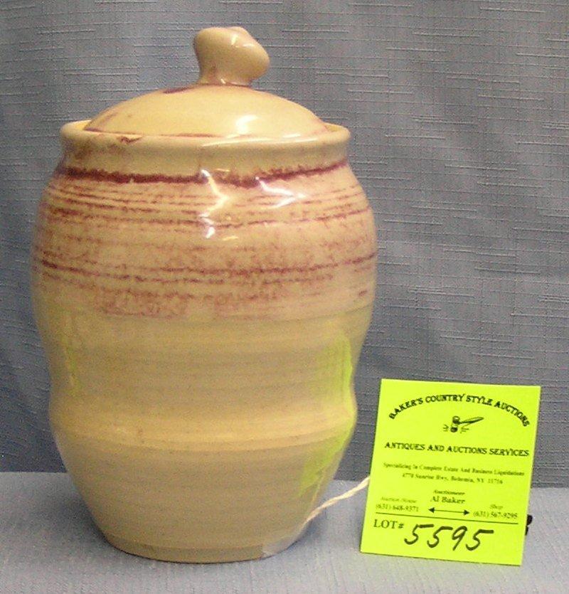 Artist signed Verschure covered jar