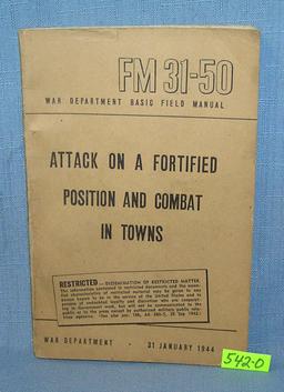 WWII attack on a fortified position book