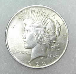 1922 Lady Liberty peace silver dollar