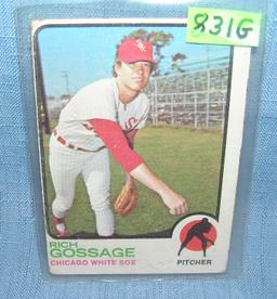Rich "Goose" Gossage rookie baseball card
