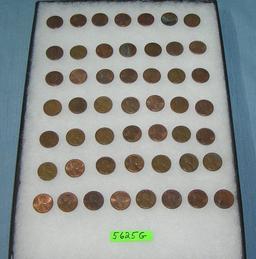 Vintage Lincoln memorial copper pennies