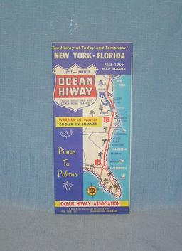 Collection of vintage auto related travel maps