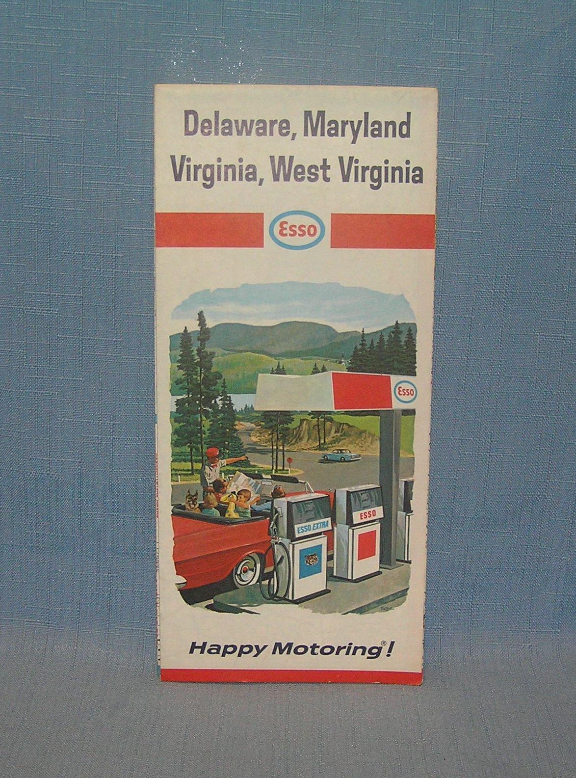 Collection of vintage auto related travel maps