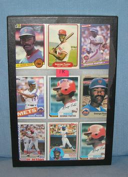 George Foster all star baseball cards