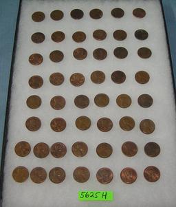 Vintage Lincoln memorial copper pennies