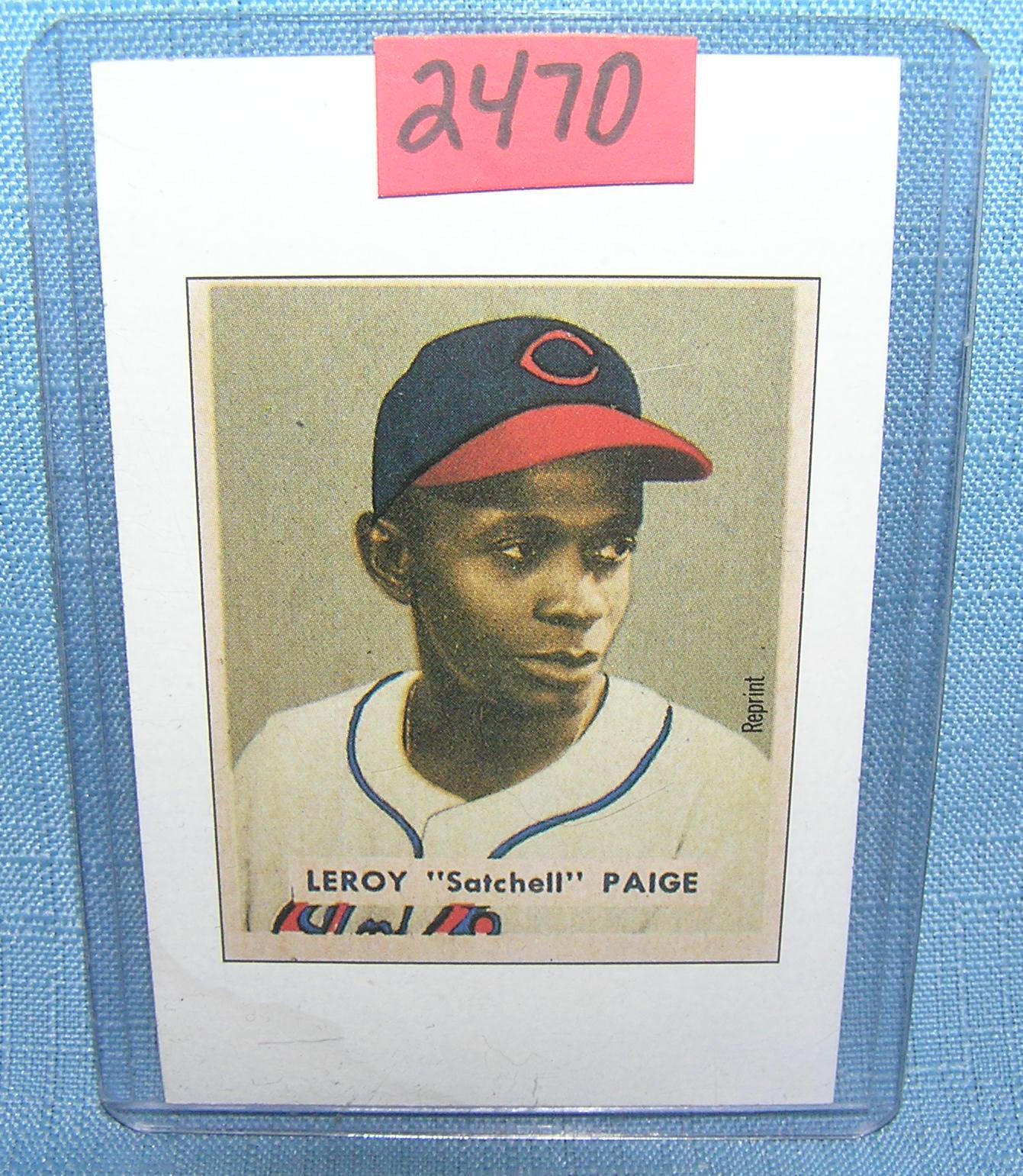 Satchell Paige Baseball card