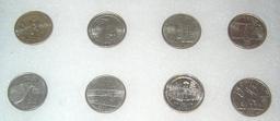 Collection of vintage US state quarters