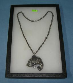 Vintage fish themed necklace