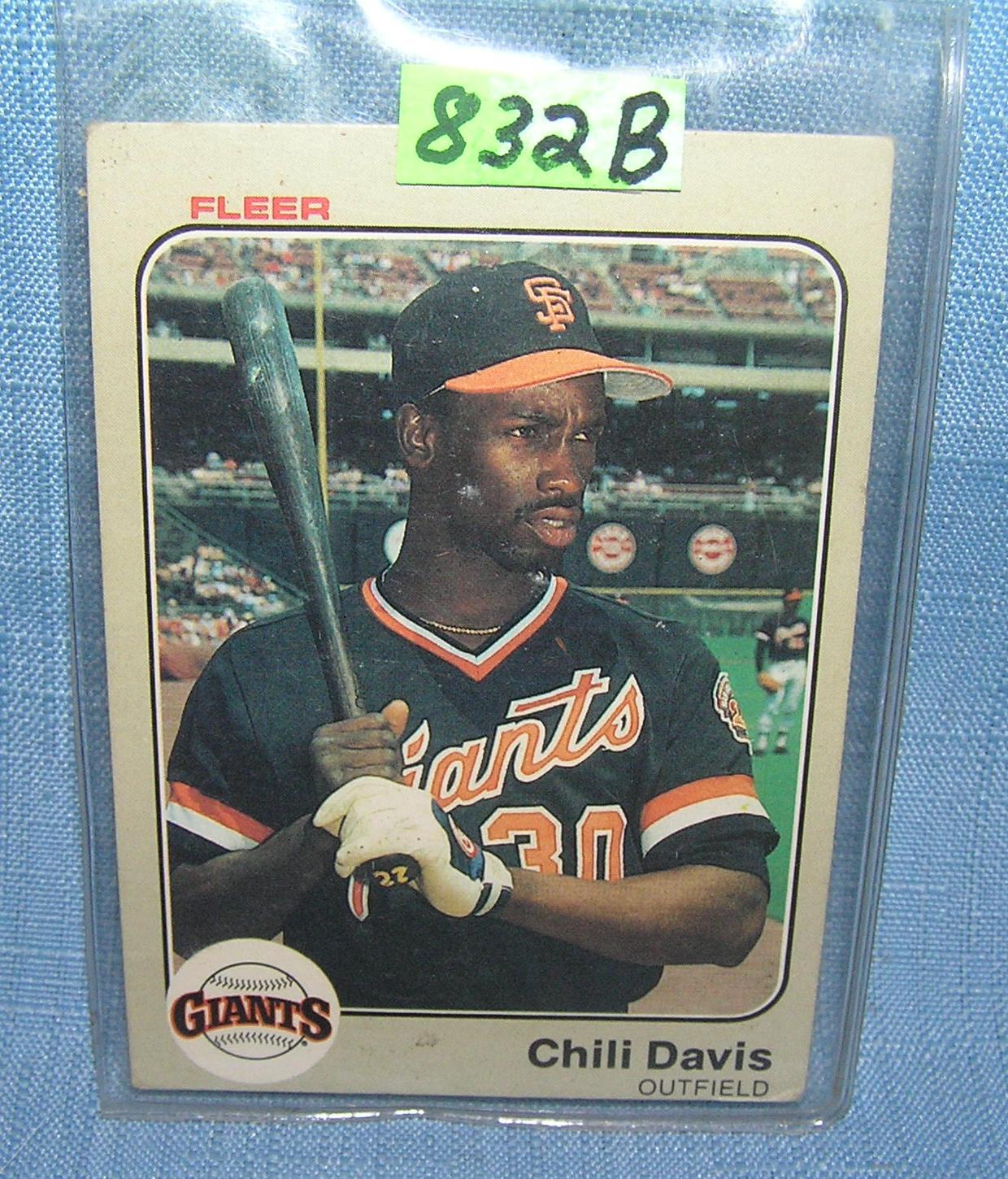 Chris Davis rookie baseball card