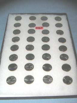 Large collection of US state quarters