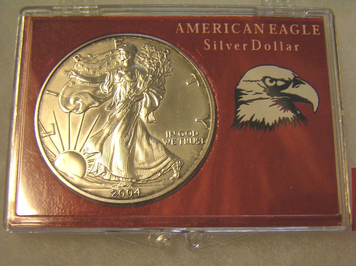 2004 Walking Liberty American Eagle silver dollar