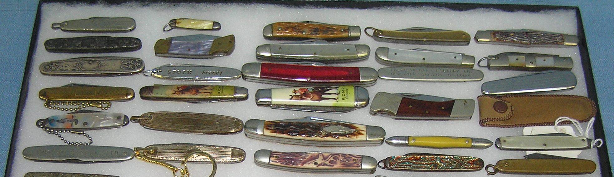 Antique pocket knife collection