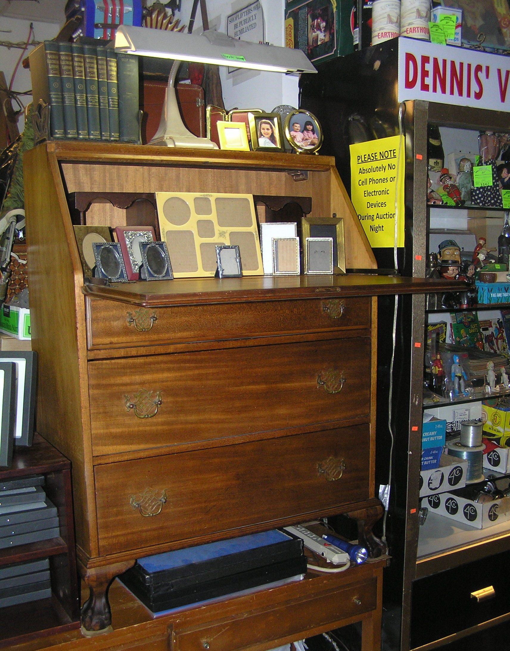 Antique Governor Winthrop drop front desk