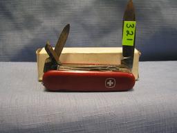 Vintage Swiss Army knife with original box