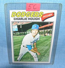 Charlie Hough all star baseball card