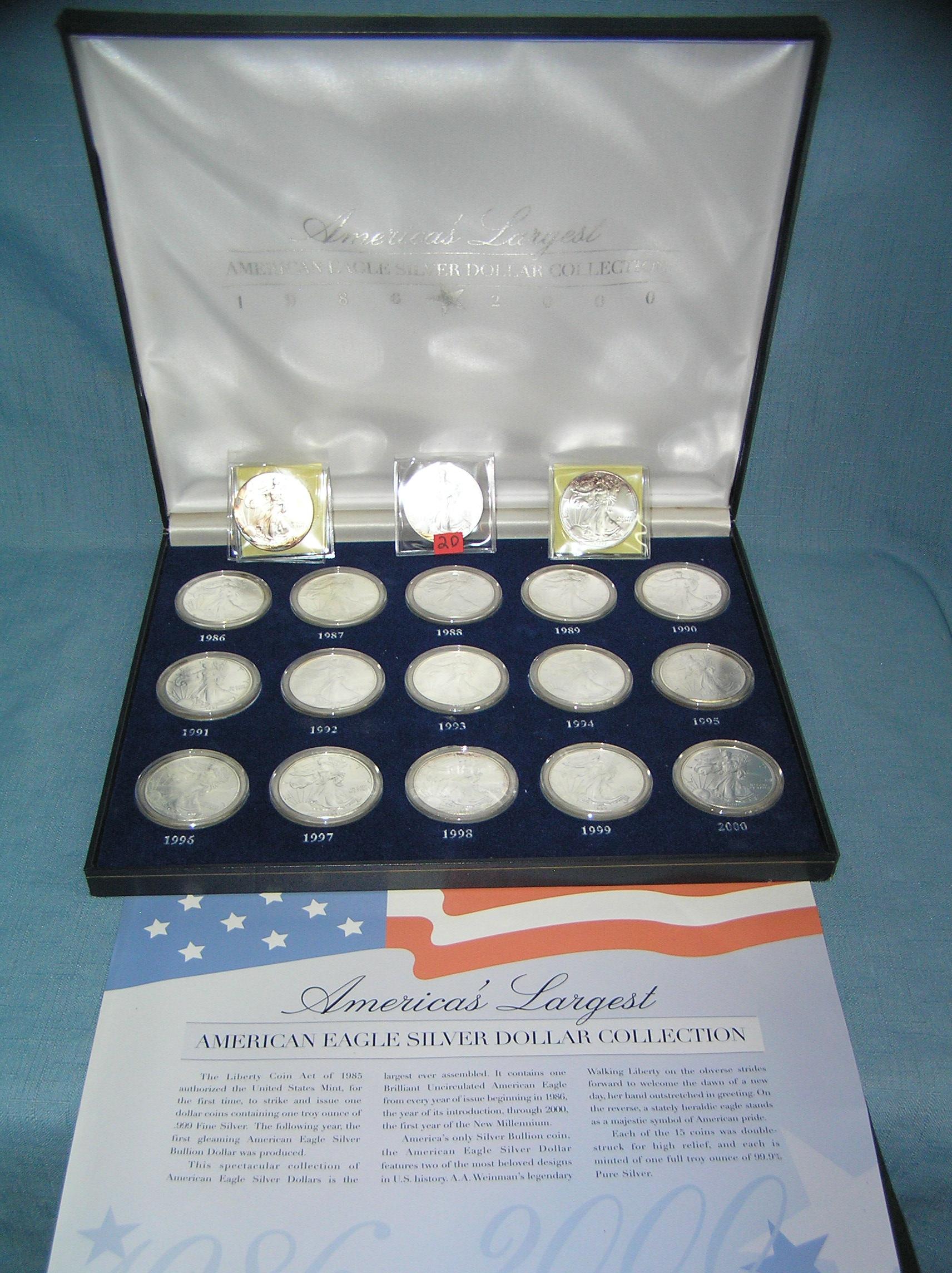 America's largest American silver dollar collection