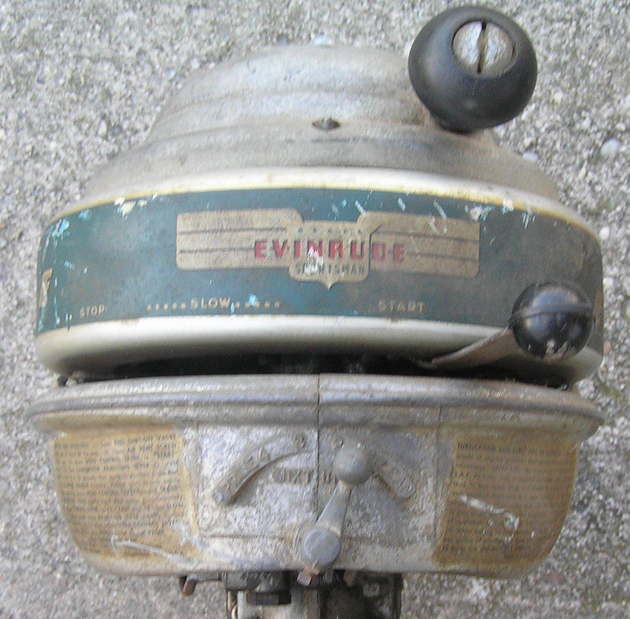 Antique Evinrude Sportsman outboard motor