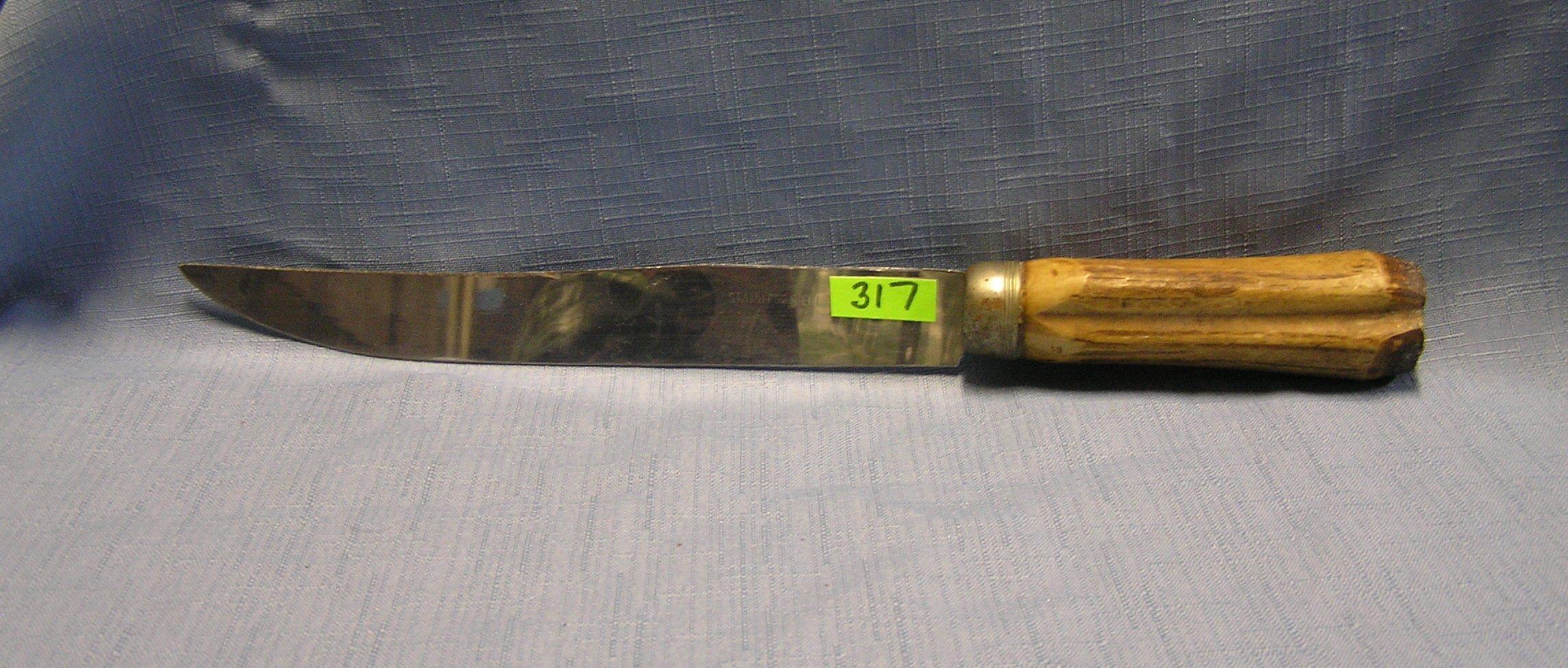 Bone handled carving knife