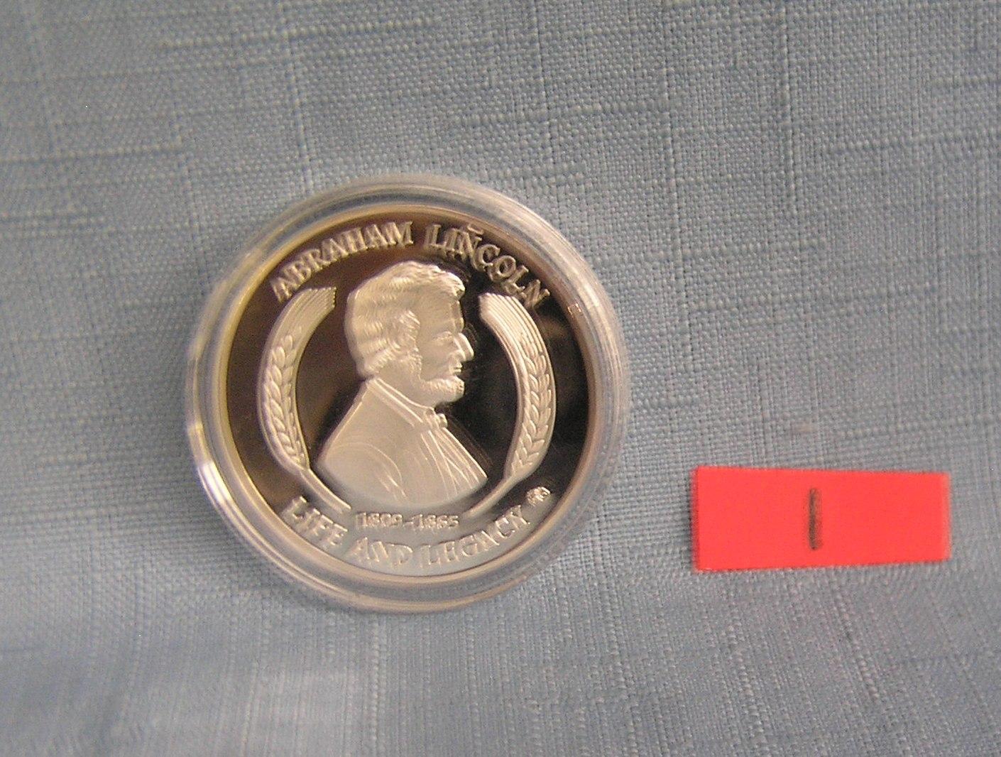A. Lincoln Gettysburg address commemorative medallion