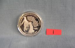 A. Lincoln Gettysburg address commemorative medallion