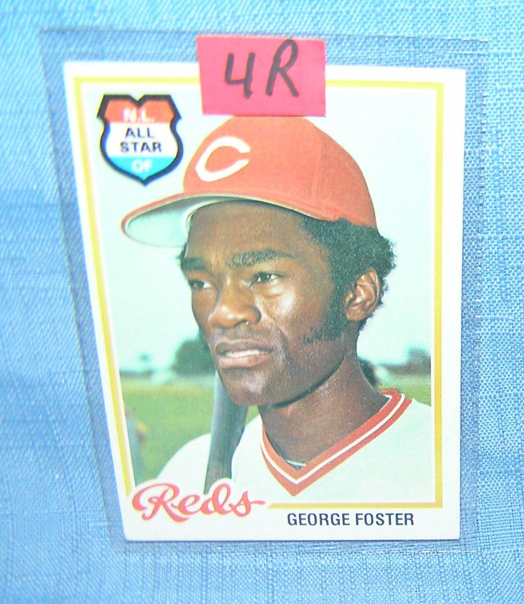 Early George Foster all star baseball card