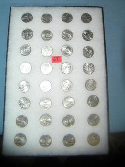 Large collection of US state quarters