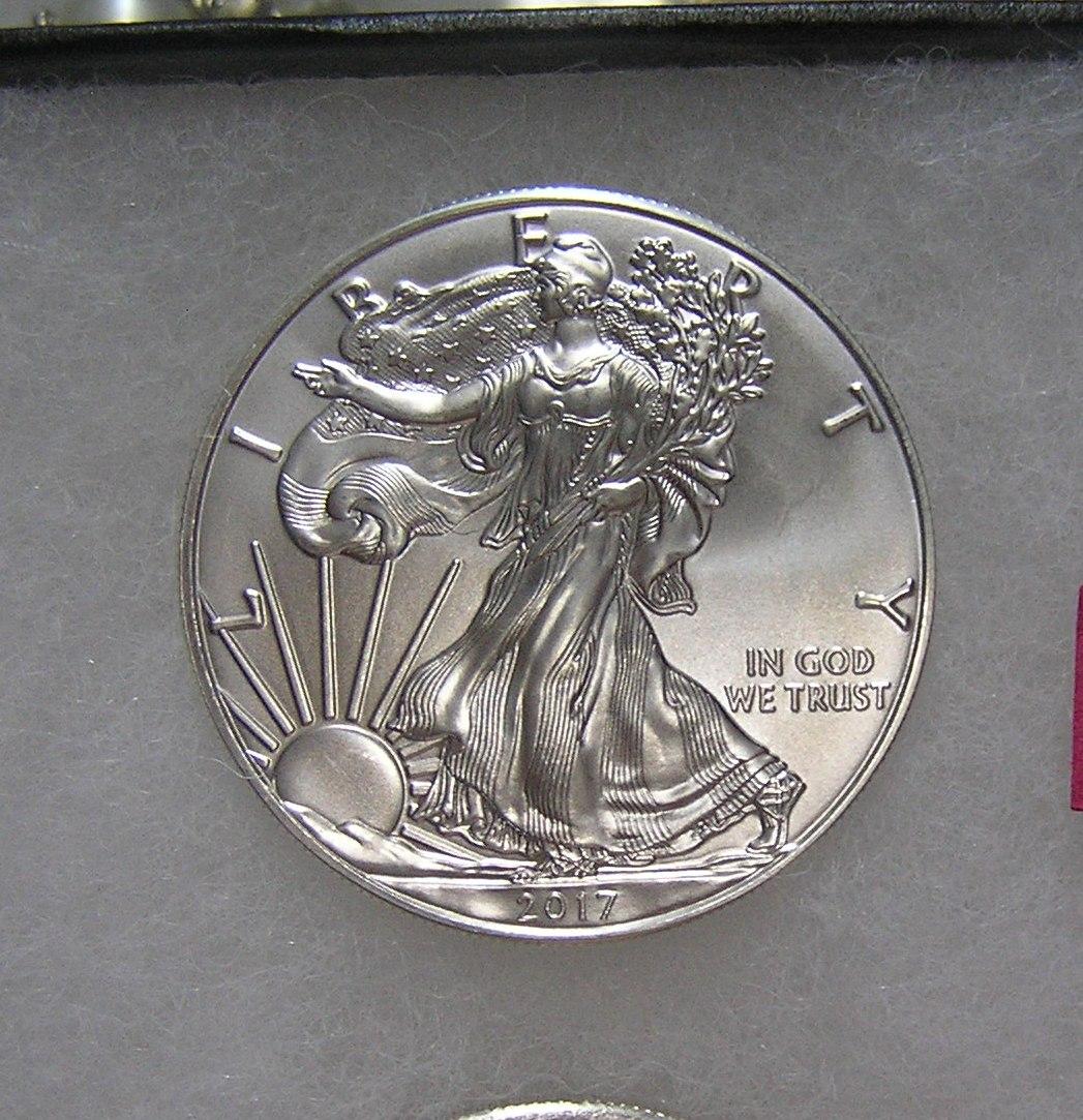 Walking Lady Liberty 1 troy ounce silver coin