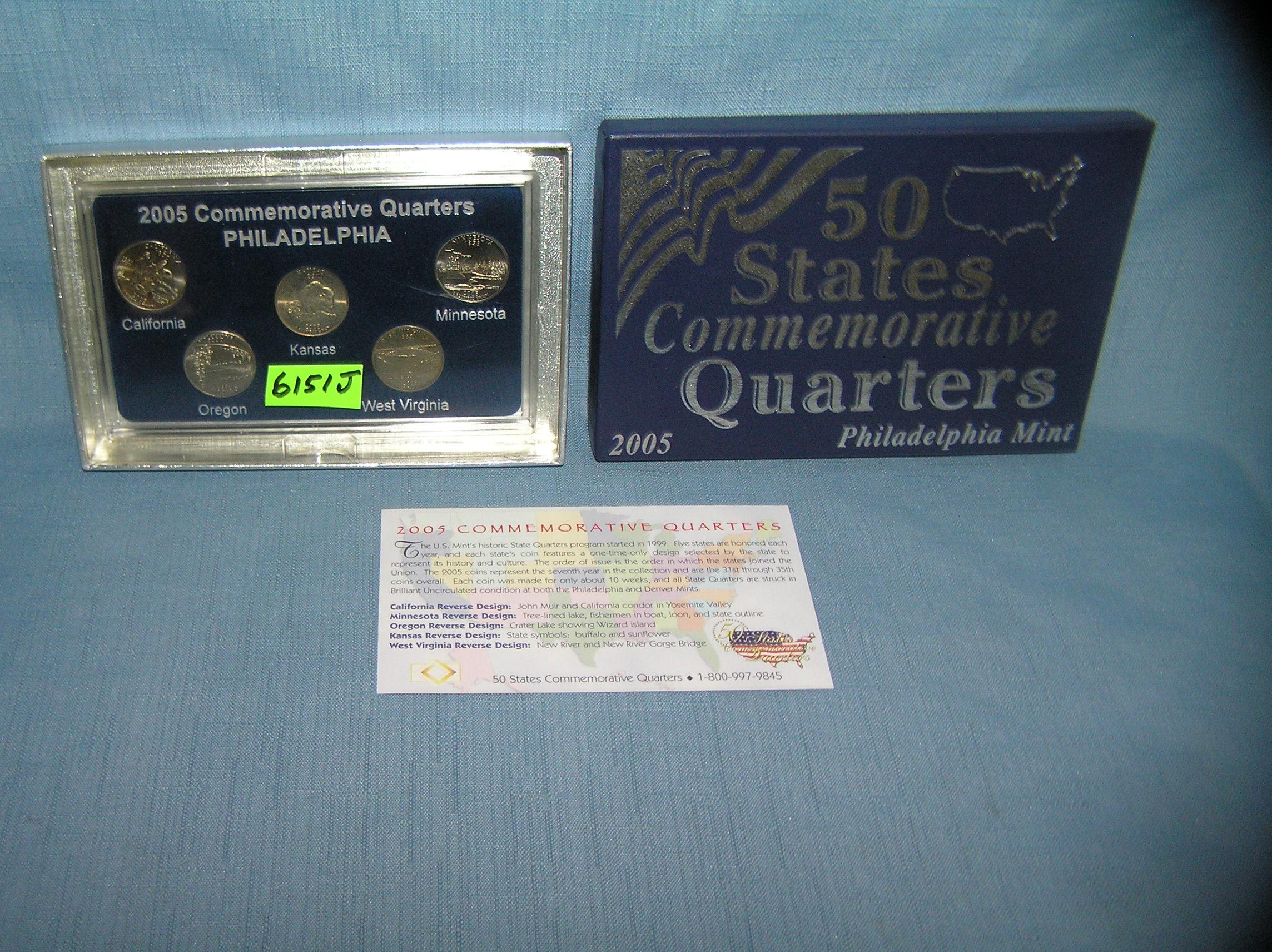 Cased & boxed Philadelphia Mint US state quarter collection