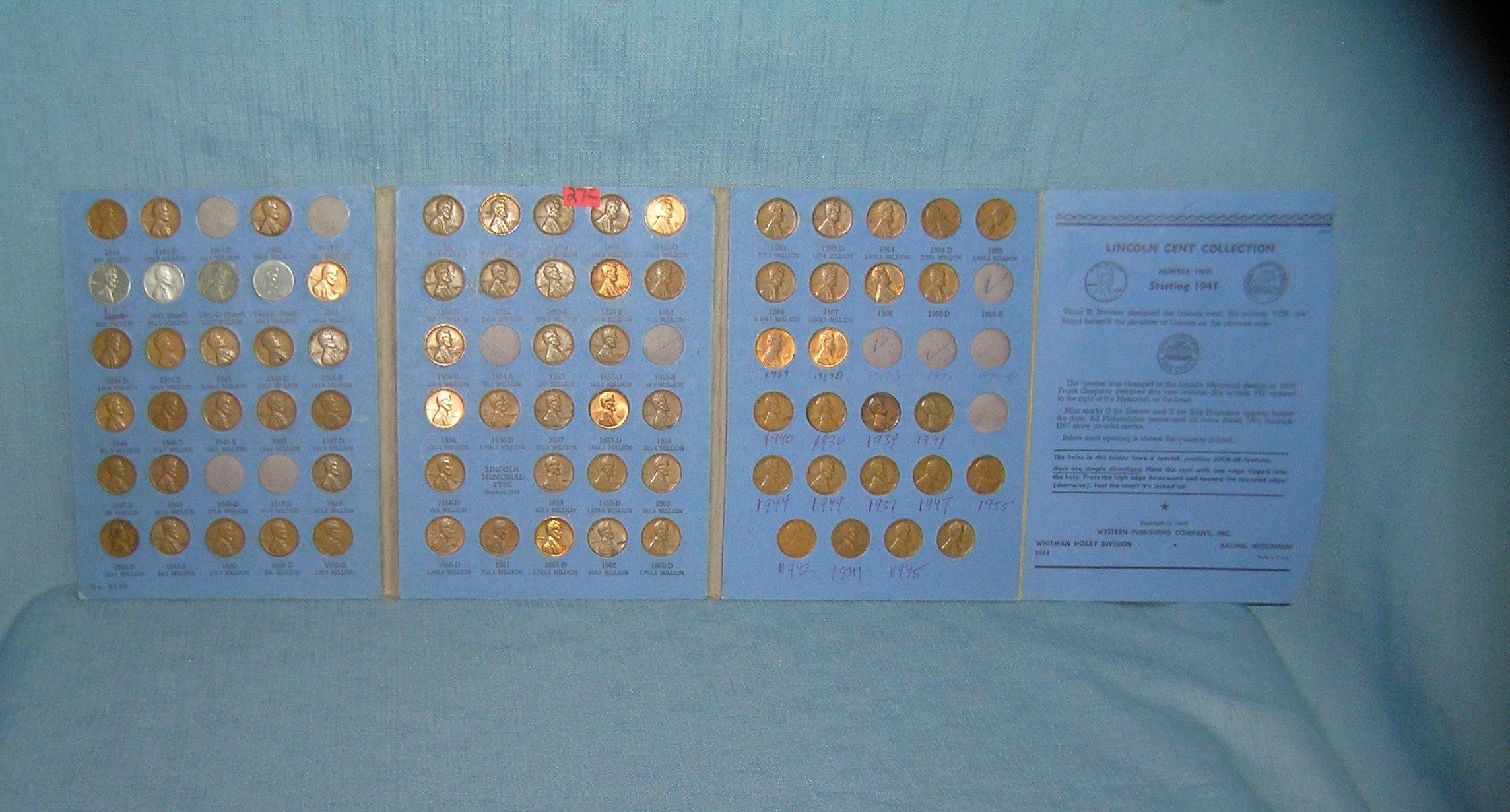 Large collection of early Lincoln pennies