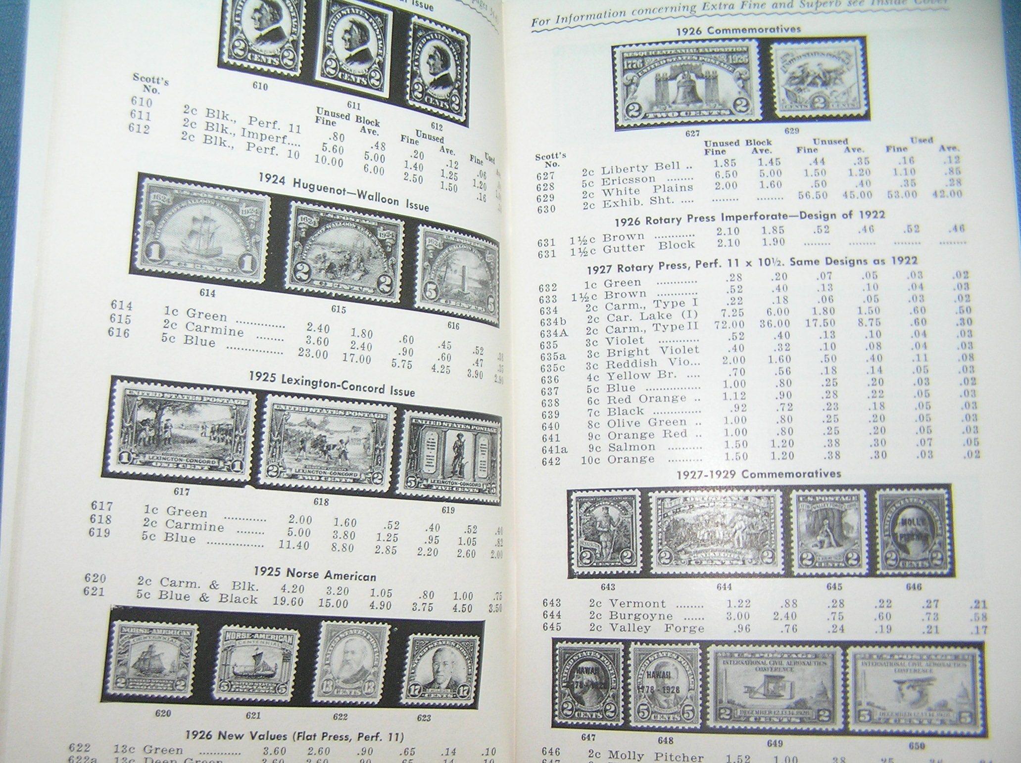 Vintage stamp collecting guide book and price list