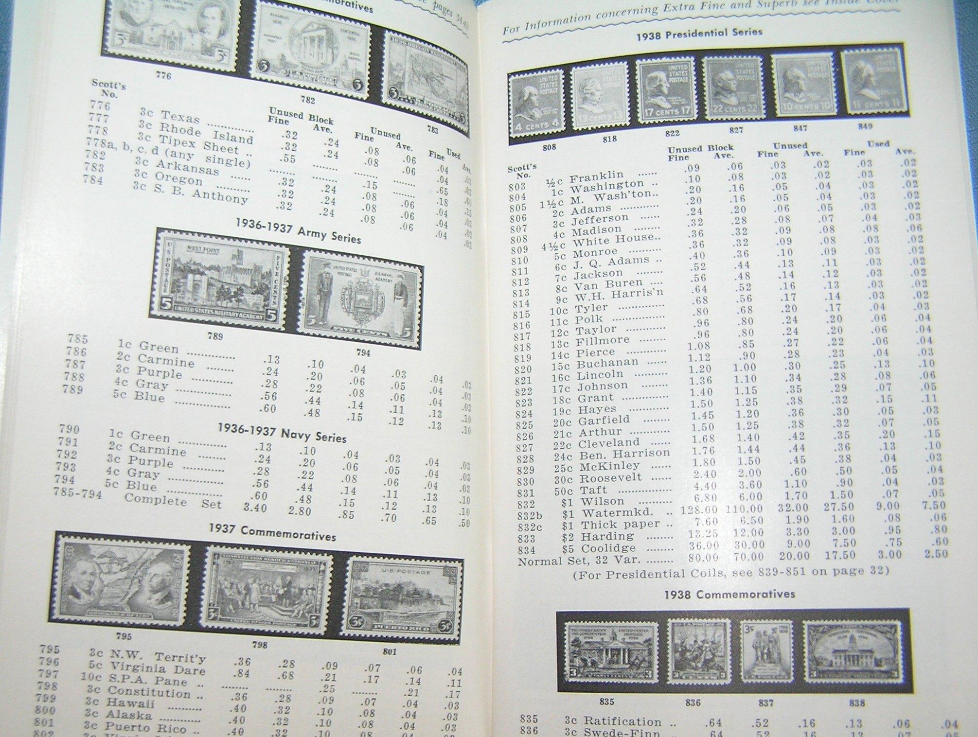 Vintage stamp collecting guide book and price list