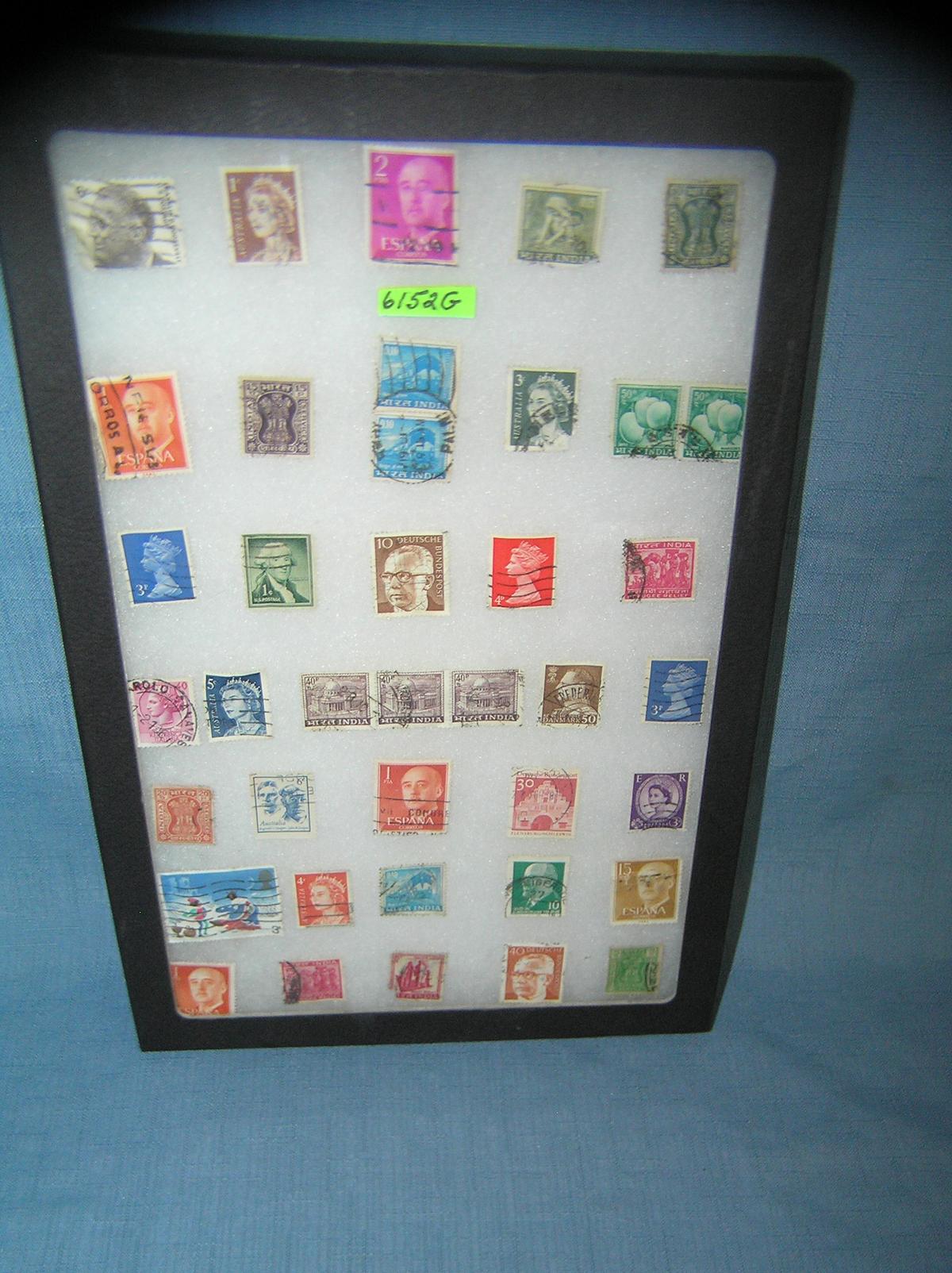 Collection of world wide postage stamps