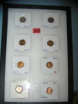 Collection of high grade Lincoln pennies