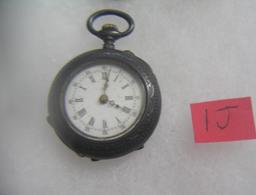 Antique 800 fine silver pocket watch