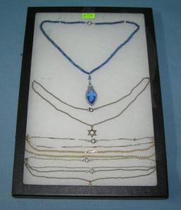 Collection of vintage costume jewelry necklaces