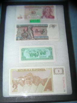 Group of vintage world currency