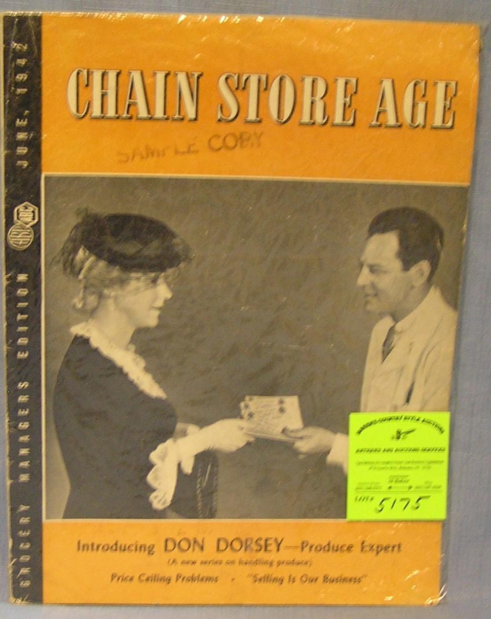 Early Chain Store Age grocery manager's catalog