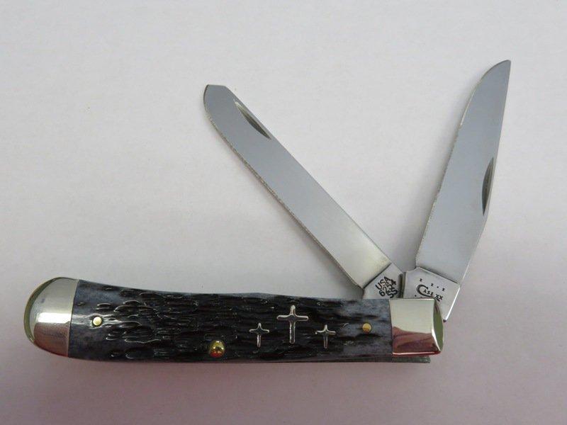 Case Trapper Black Bone 3 Crosses