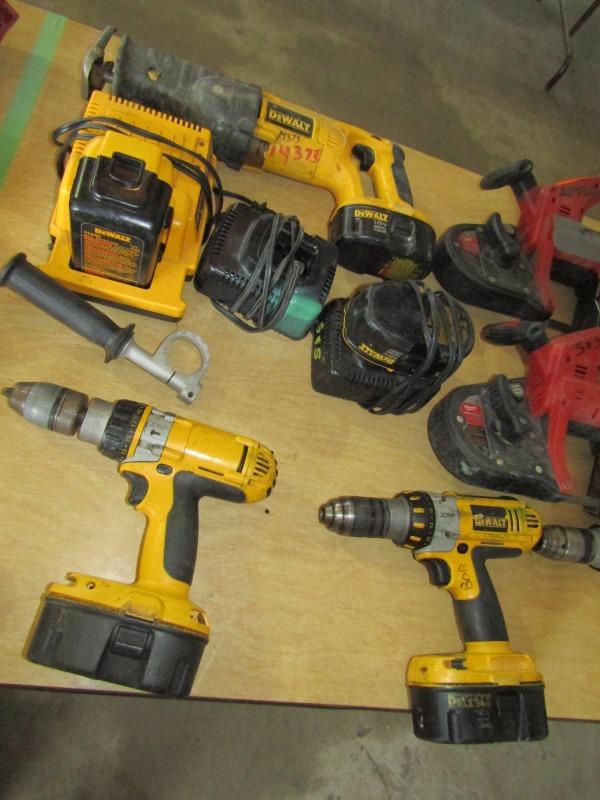 Various Cordless Hand Tools