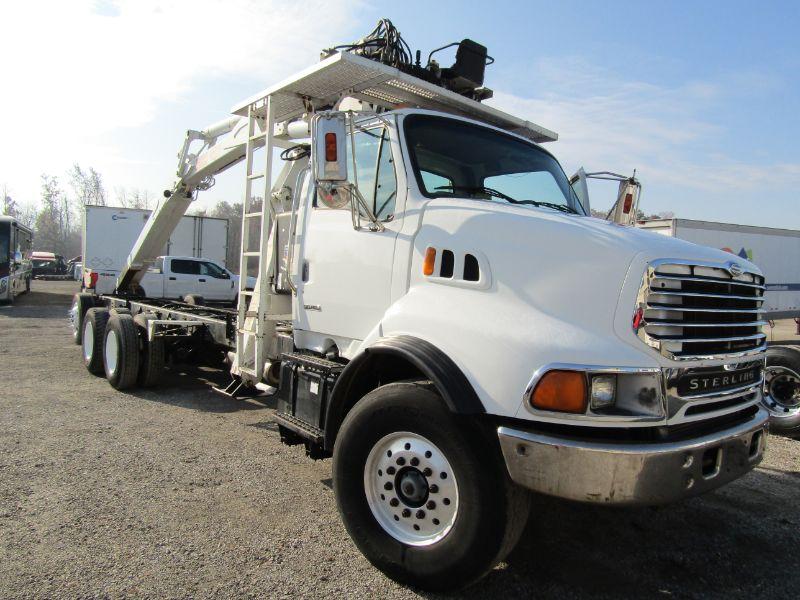 2004 Sterling LT9500 Cab & Chassis w/ Material Hand Crane