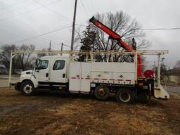 2010 Freightliner M2106 Utility w/ Crane & Rail Gears