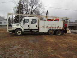 2010 Freightliner M2106 Utility w/ Crane & Rail Gears