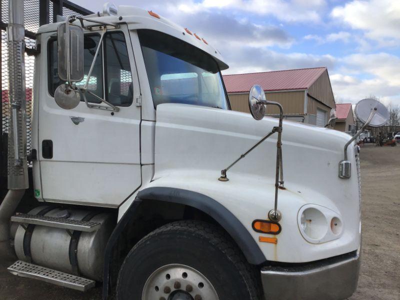 2003 Freightliner FL112 Flatbed W/ Moffett Hookup