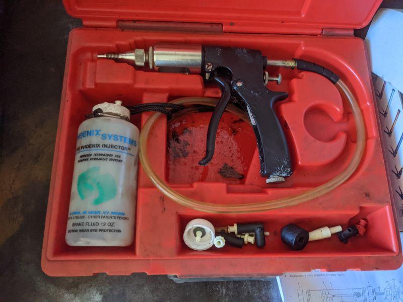Floor Cutter, Caulk Gun, Brake Fluid Injector