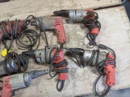 Assortment of Milwaukee Drywall Guns, Corded