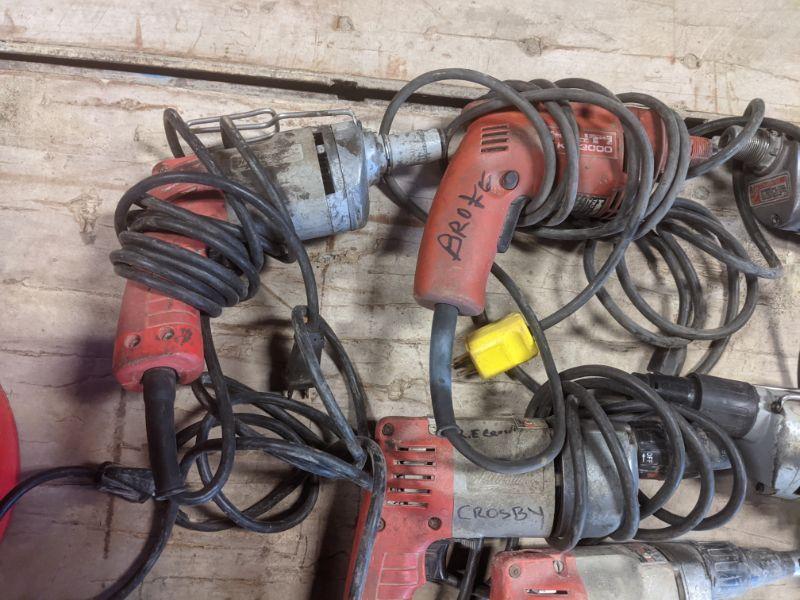 Assortment of Milwaukee Drywall Guns, Corded